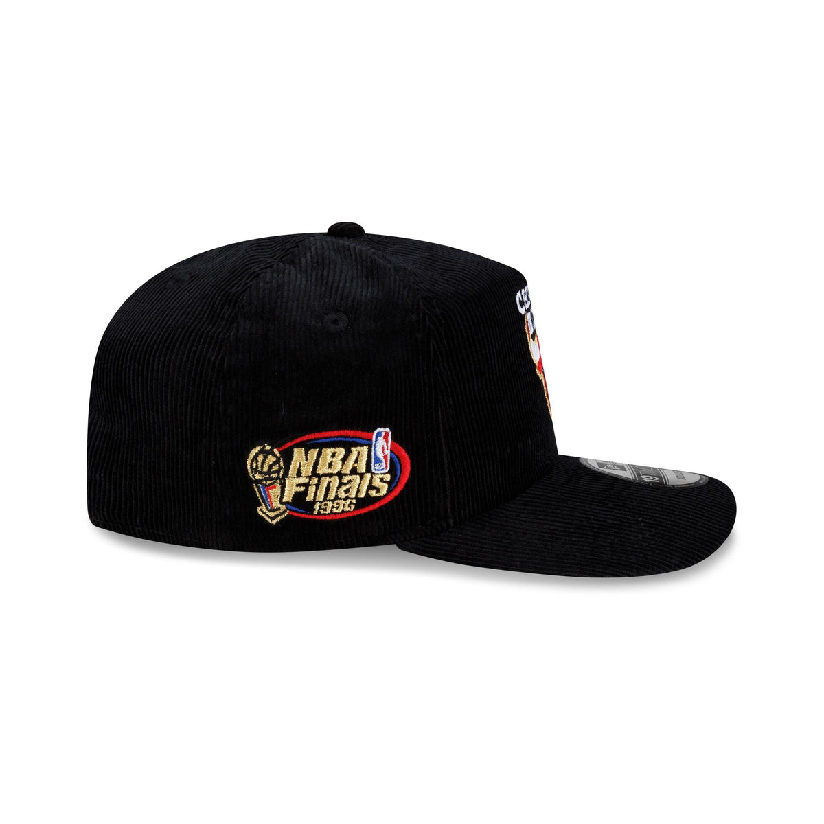 Chicago Bulls 1996 Finals Black & Gold Corduroy 19TWENTY Adjustable Hat