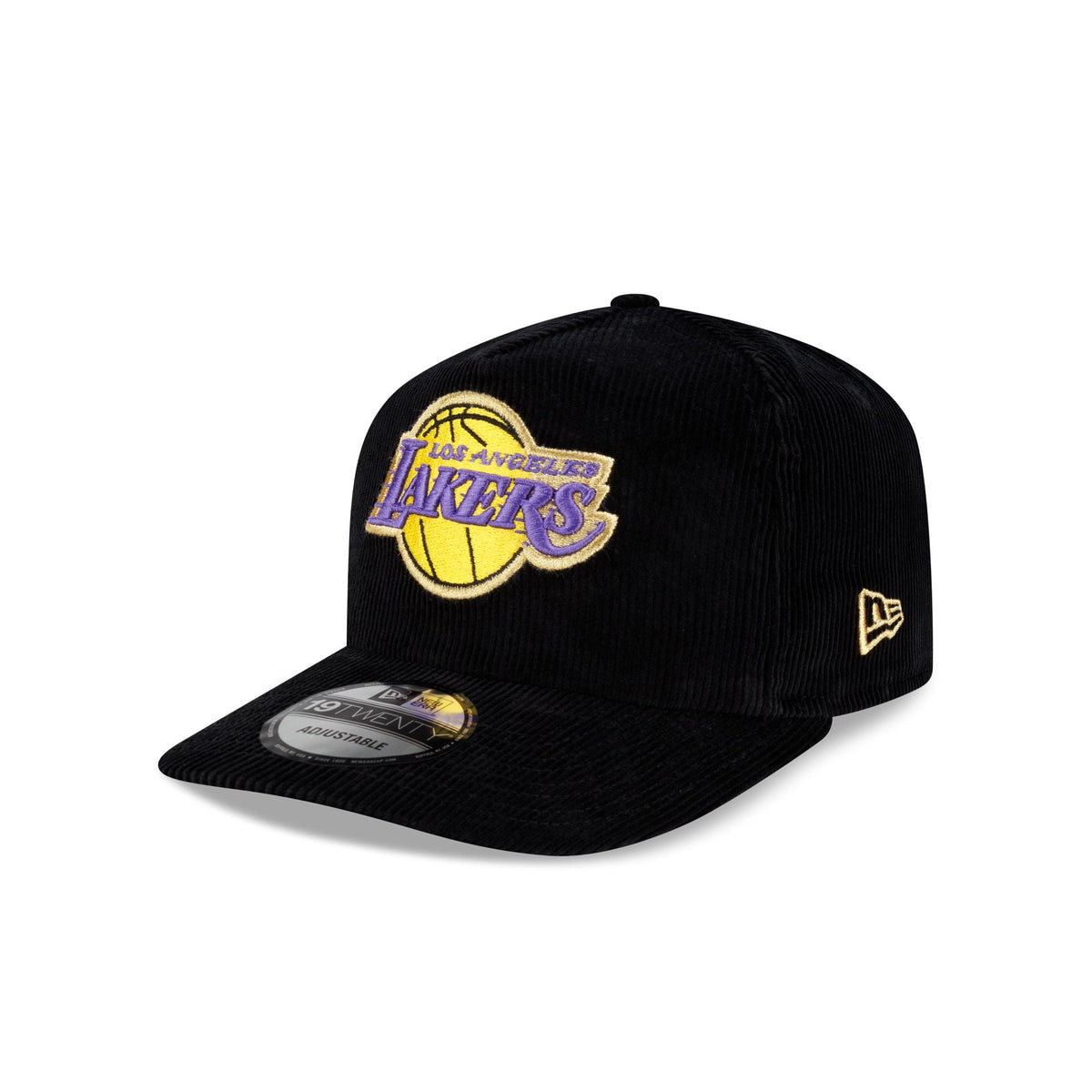 Los Angeles Lakers 2001 Finals Black & Gold Corduroy 19TWENTY Adjustable Hat
