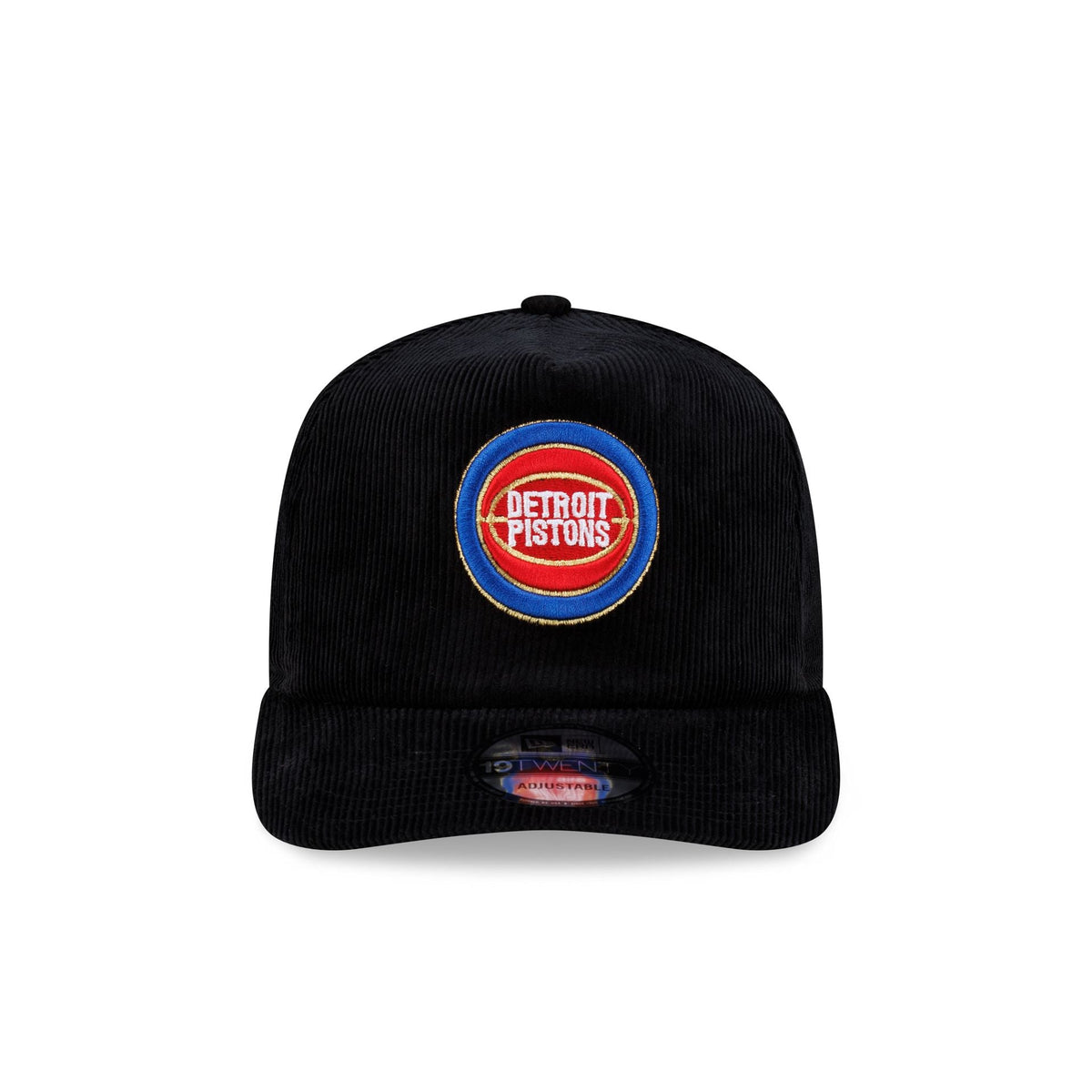 Detroit Pistons 1989 Finals Black & Gold Corduroy 19TWENTY Adjustable Hat