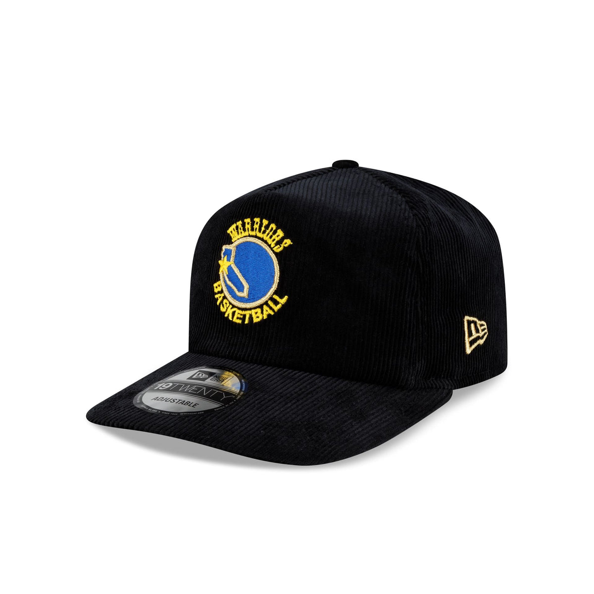 Golden State Warriors 1975 Finals Black & Gold Corduroy 19TWENTY Adjustable Hat