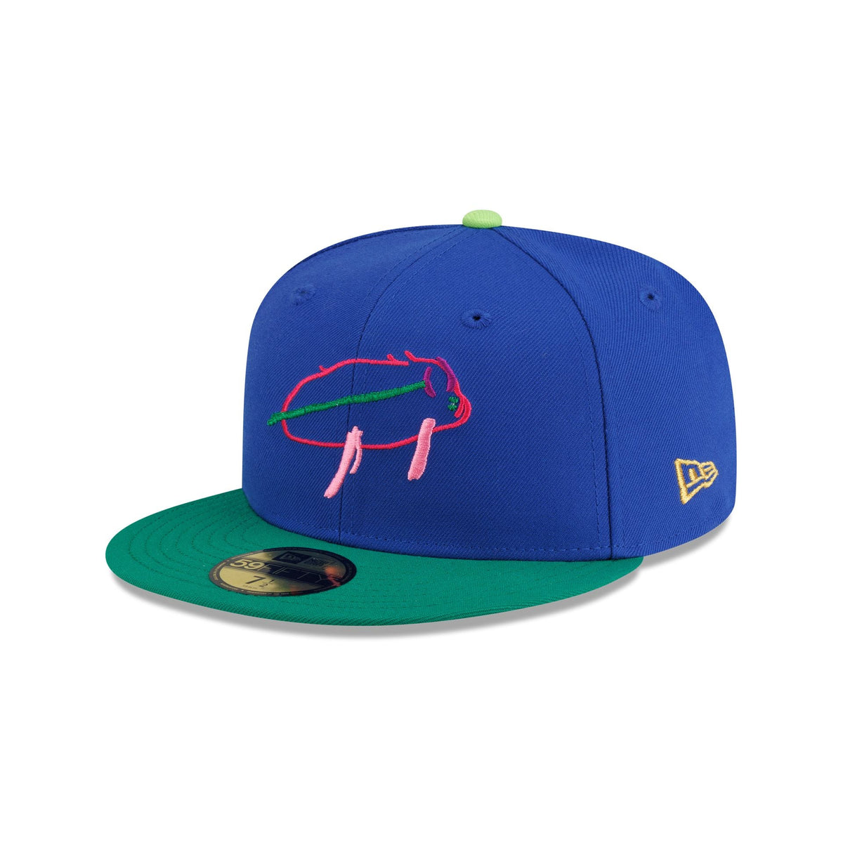 Buffalo Bills Billustration by Caleb 59FIFTY Fitted Hat