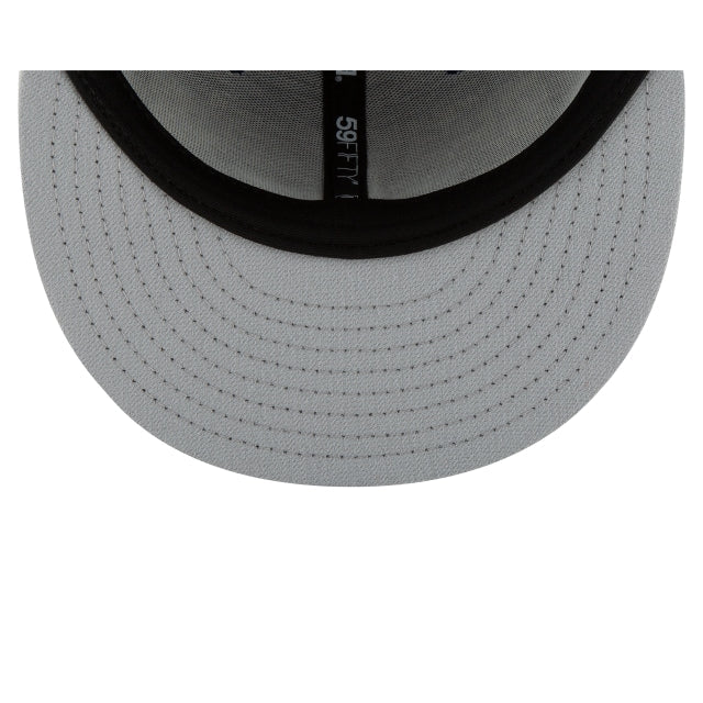 Colorado Rockies Blackout Basic 59FIFTY Fitted Hat