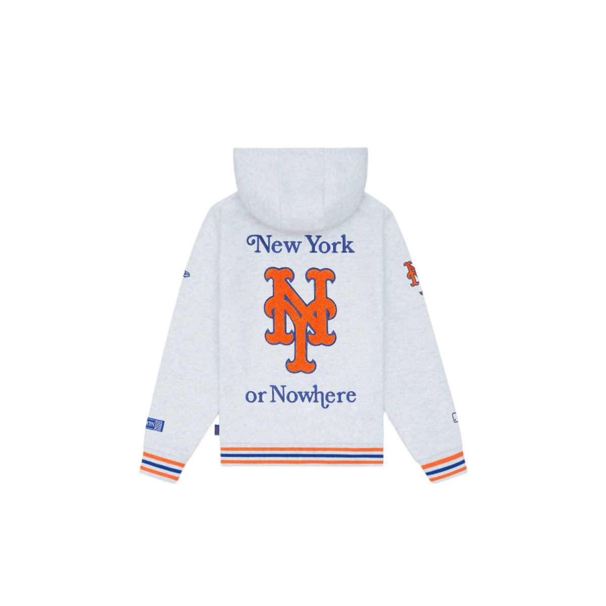 New York or Nowhere x New York Mets Youth White Full-Zip Hoodie